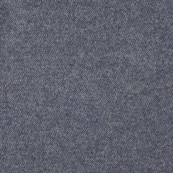 Byron Wool Plain Grey Blue Fabric by Sanderson