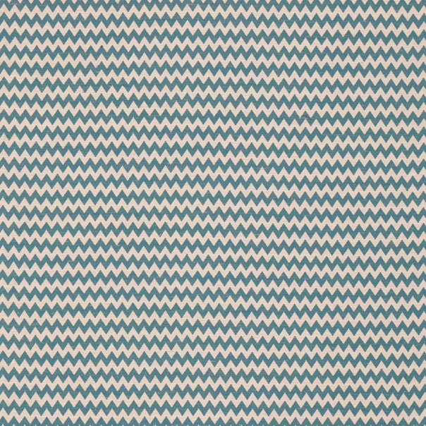 Zagora Teal/Ecru Fabric by Sanderson