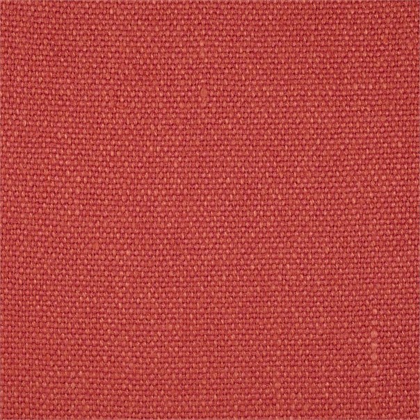 Woodland Plain Coral Fabric by Sanderson