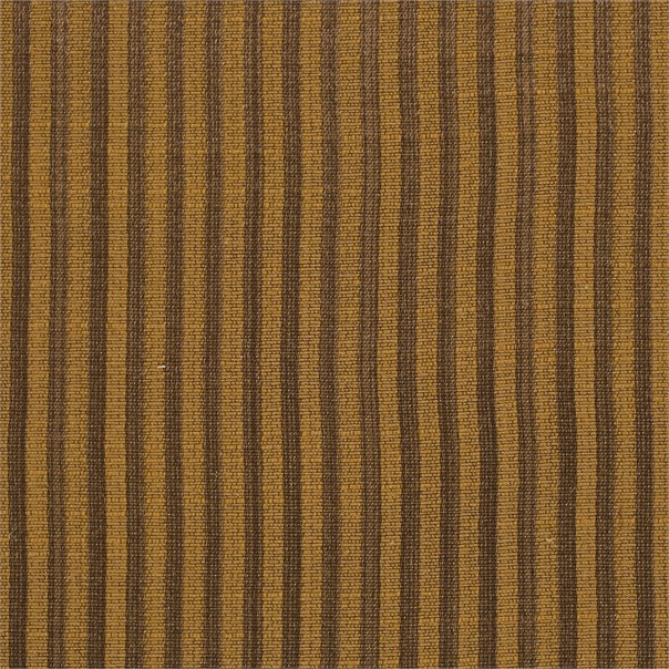 Albury Stripe Cognac Fabric by Sanderson