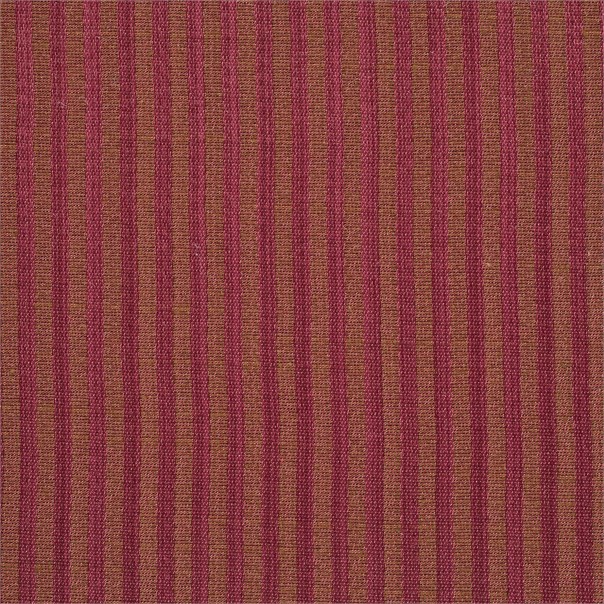 Albury Stripe Red Fabric by Sanderson