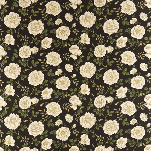 Rosalie Ebony/Thyme Fabric by Sanderson
