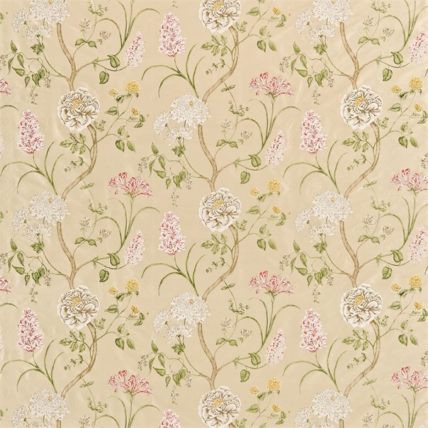 Summer Tree Silk Cream/Rose Fabric by Sanderson