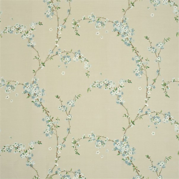 Blossom Tree Putty/Duckegg Fabric by Sanderson
