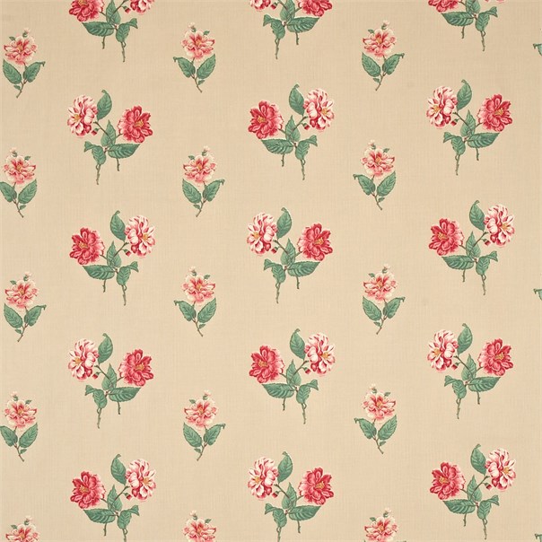 Camellia Blossom Rose/Yellow Fabric by Sanderson