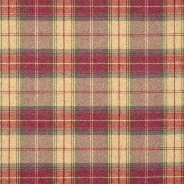Woodford Plaid Lavender/Moss Fabric by Sanderson