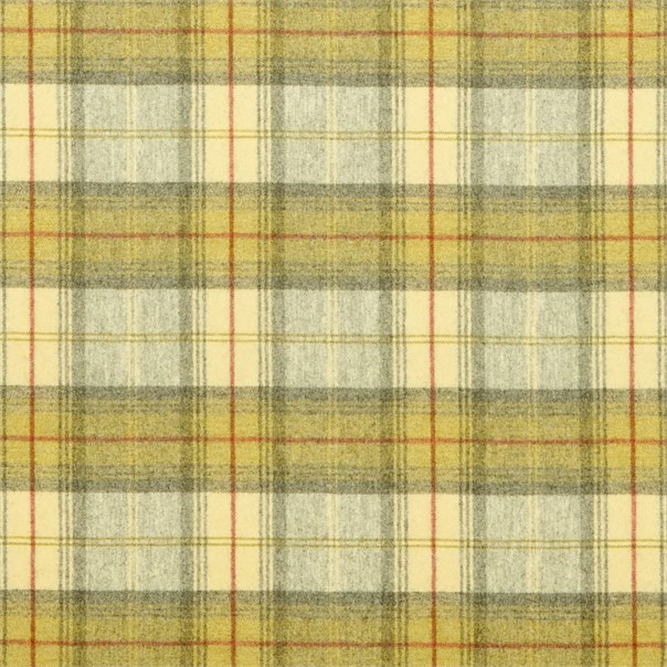 Woodford Plaid Ivory/Catkin Fabric by Sanderson