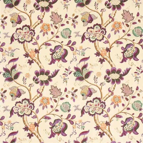 Roslyn Emerald/Damson Fabric by Sanderson