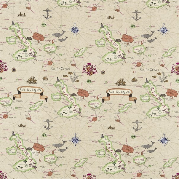 Galapagos Parchment Fabric by Sanderson