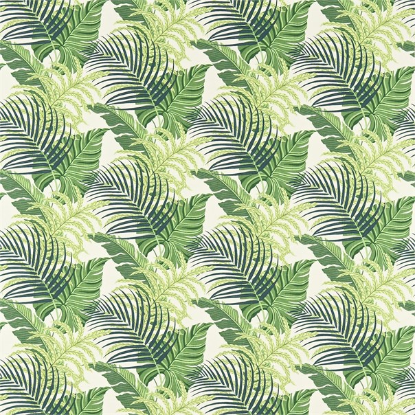 Manila Green/Ivory Fabric by Sanderson