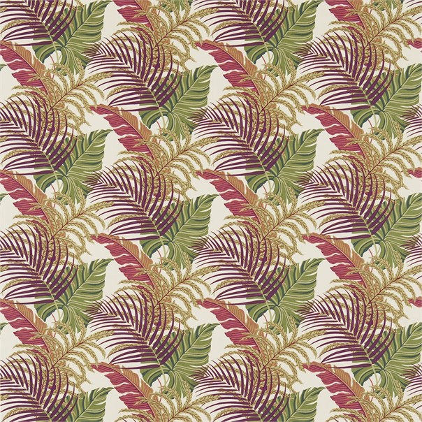 Manila Mulberry/Sand Fabric by Sanderson