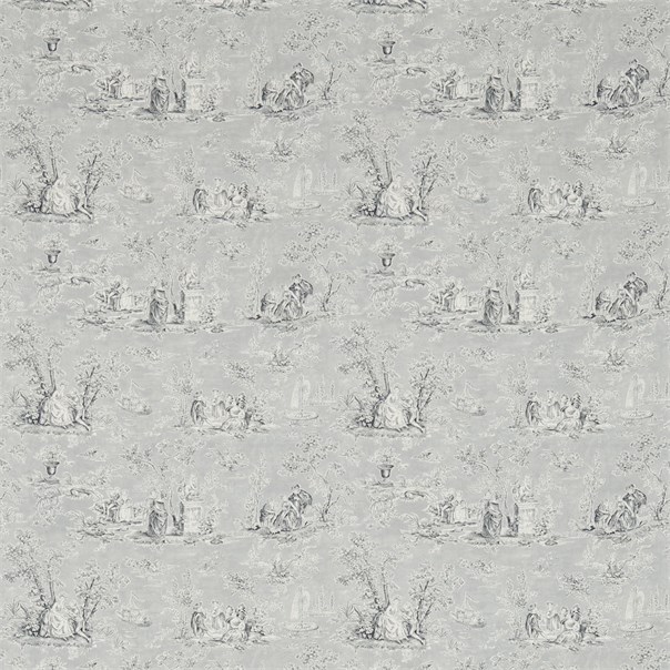 Josette Charcoal/Dove Fabric by Sanderson
