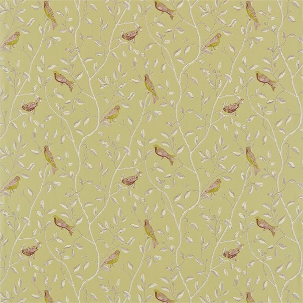 Finches Sage Fabric by Sanderson