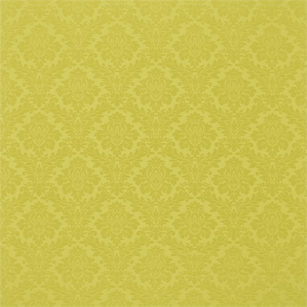 Lymington Damask Chartreuse Fabric by Sanderson