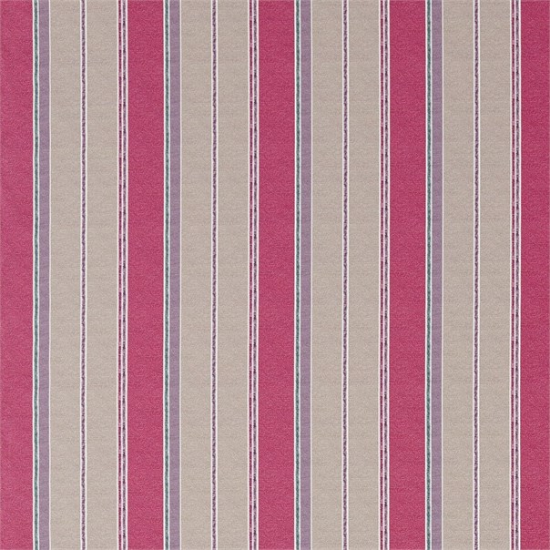 Kilim Stripe Amethyst/Cerise Fabric by Sanderson