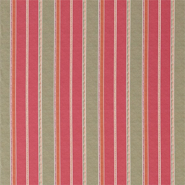 Kilim Stripe Red/Green Fabric by Sanderson