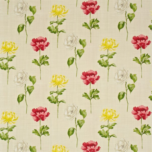 Hana Poppy/Yellow Fabric by Sanderson