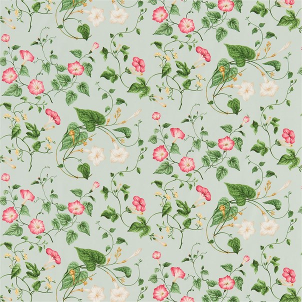 Moonflower Wedgewood/Cream Fabric by Sanderson