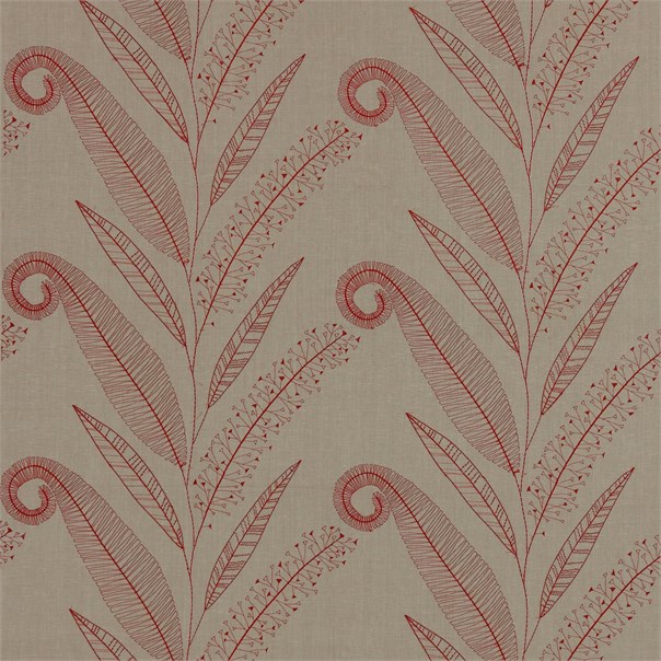 Formosa Red and Coffee Fabric by Harlequin
