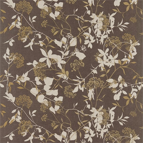 Fusion Coffee Gold and Cappuccino Fabric by Harlequin