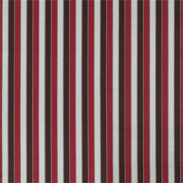Plush Coffee Smoke Blue Burgundy and Neutral Fabric by Harlequin