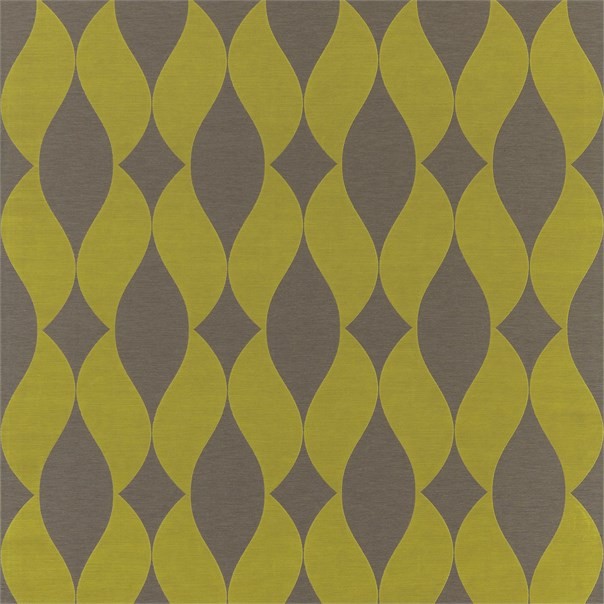Form Lime and Mocha Fabric by Harlequin