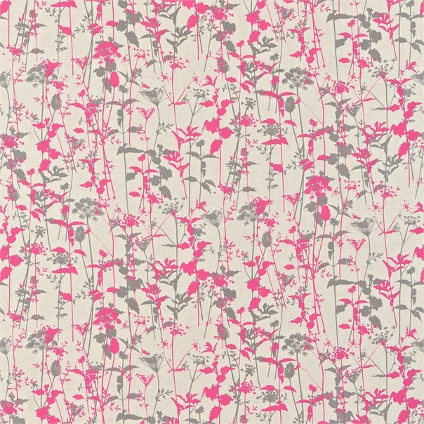 Nettles Natural/Neon/Zinc Fabric by Harlequin