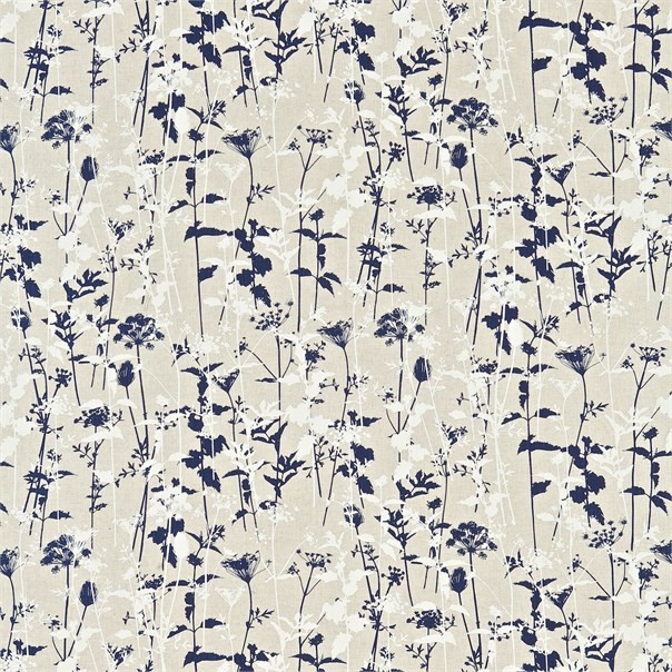 Nettles Natural/Midnight/White Fabric by Harlequin