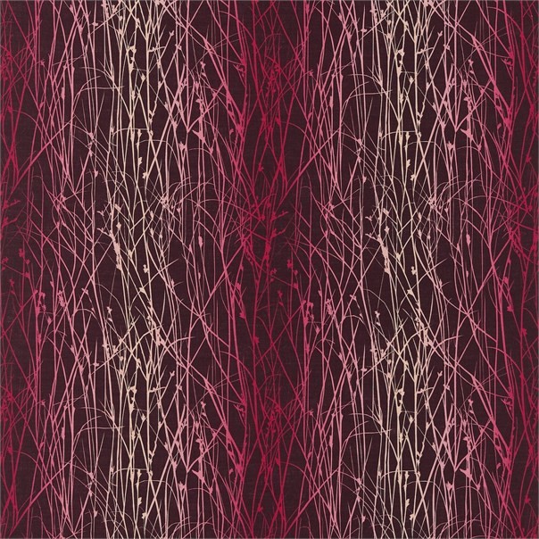 Grasses Grape/Hot Pink/Fuchsia Fabric by Harlequin