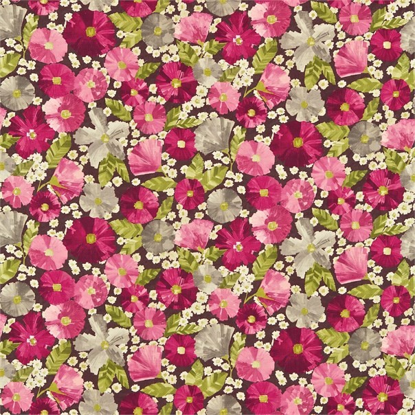 Hermosa Fuchsia/Slate Fabric by Harlequin