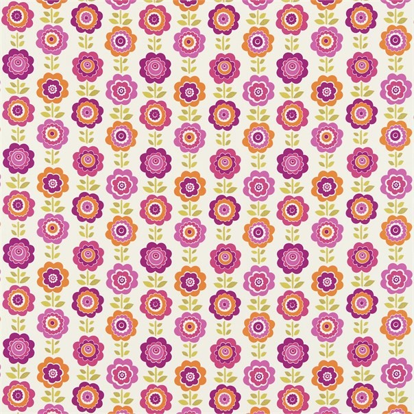Oopsie Daisy Pink/Orange/Lime Fabric by Harlequin