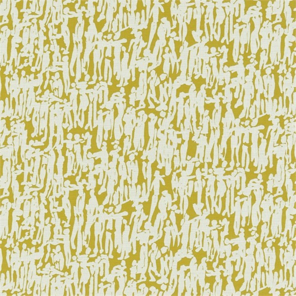 People Citrus Chalk Fabric by Harlequin