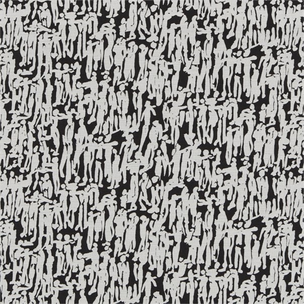 People Onyx Chalk Fabric by Harlequin