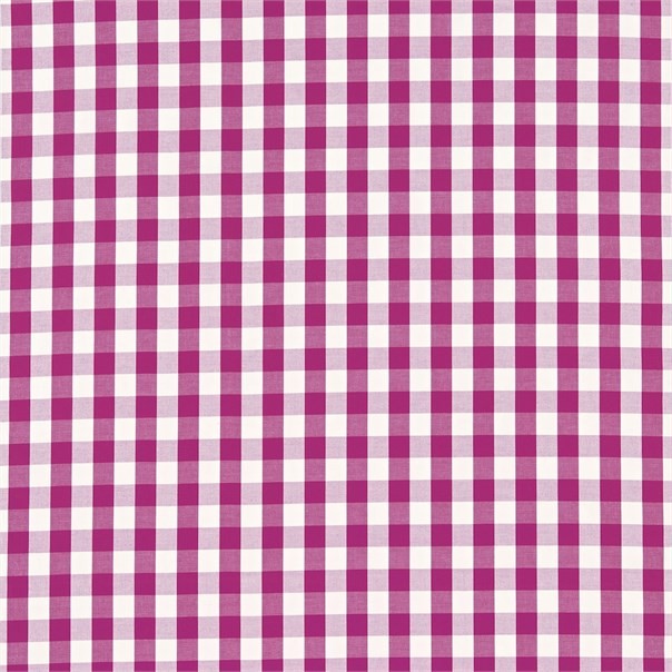 Mimi Check Raspberry Fabric by Harlequin