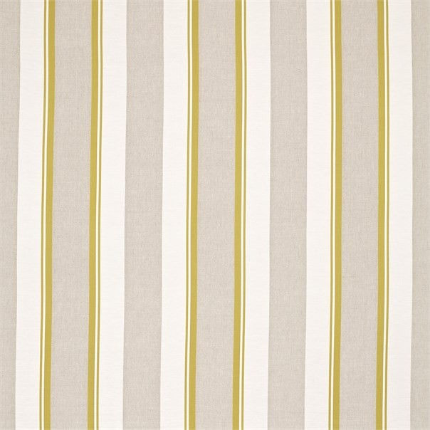 Laurier Mustard/Linen Fabric by Harlequin