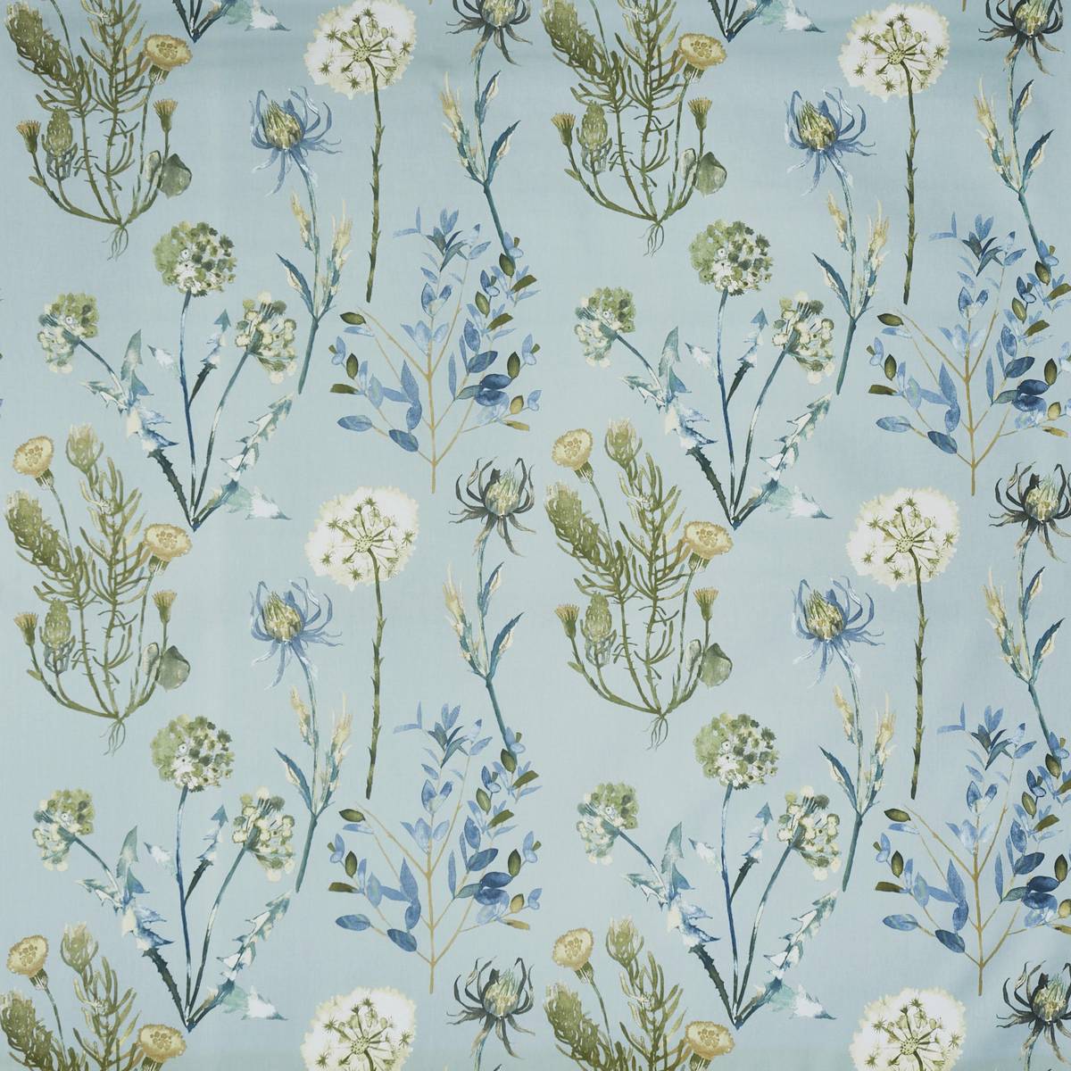 Allium Slate Blue Fabric by Prestigious Textiles