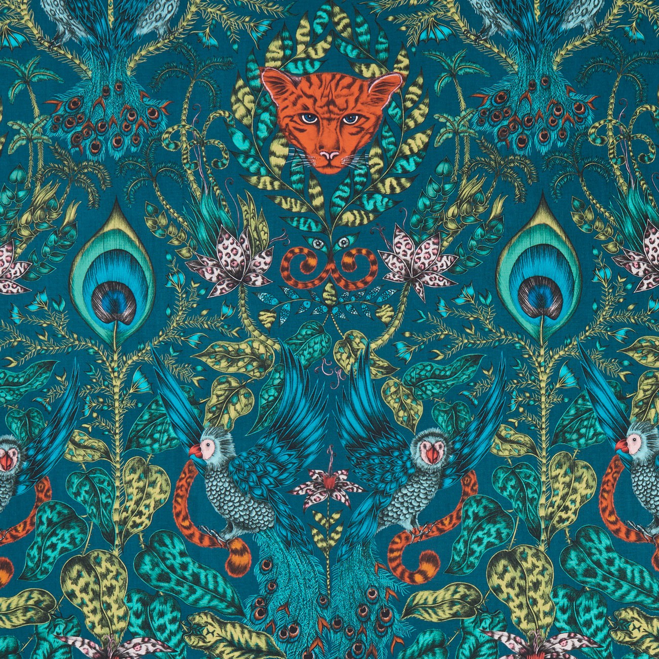 Amazon Navy Fabric by Emma J Shipley