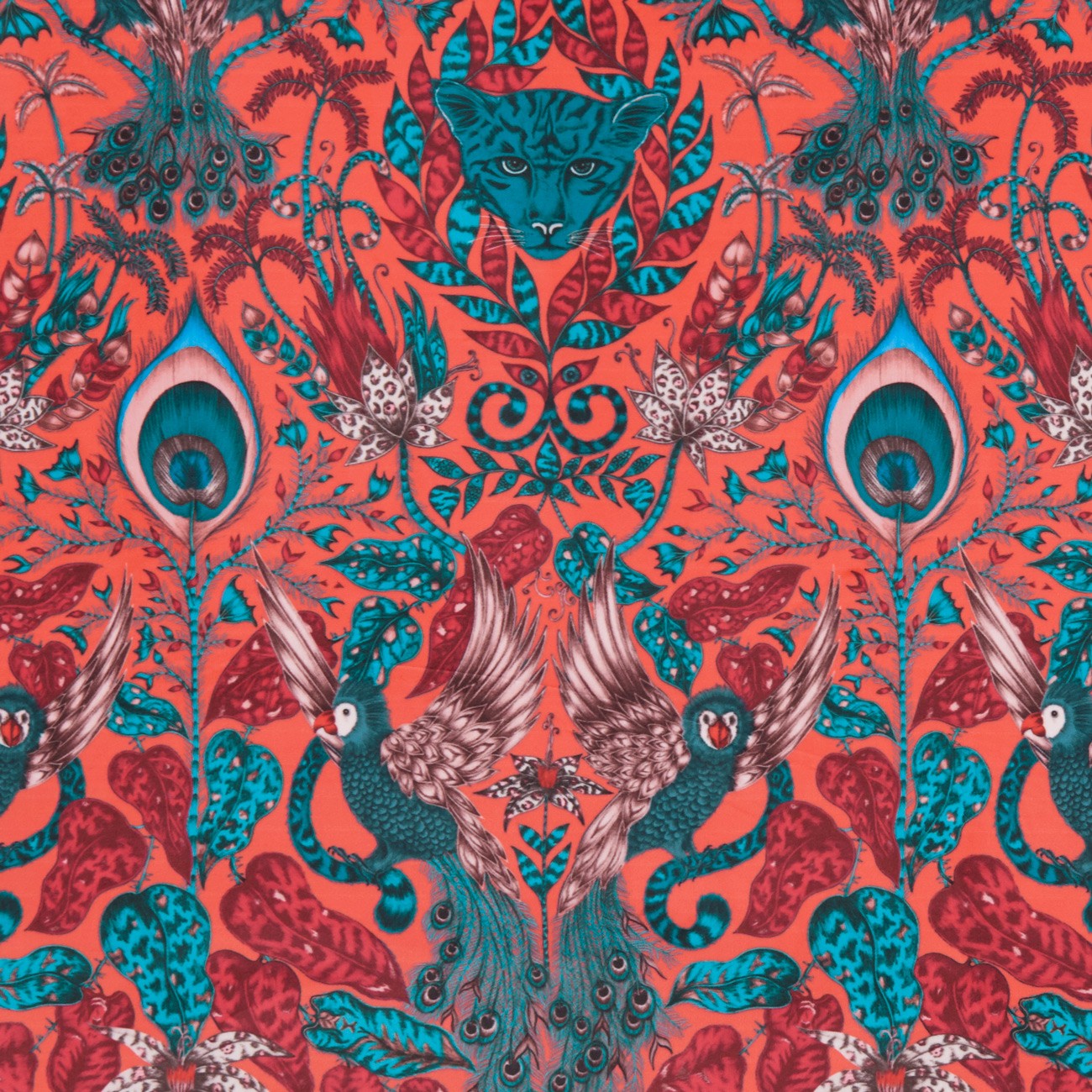 Amazon Red Velvet Fabric by Emma J Shipley