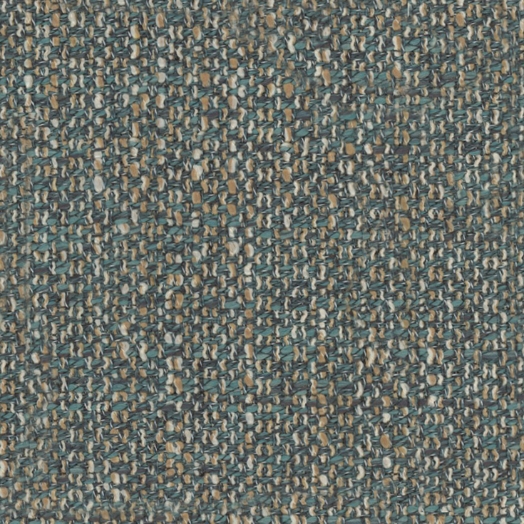 Iona Teal Fascade Fabric by Fibre Naturelle