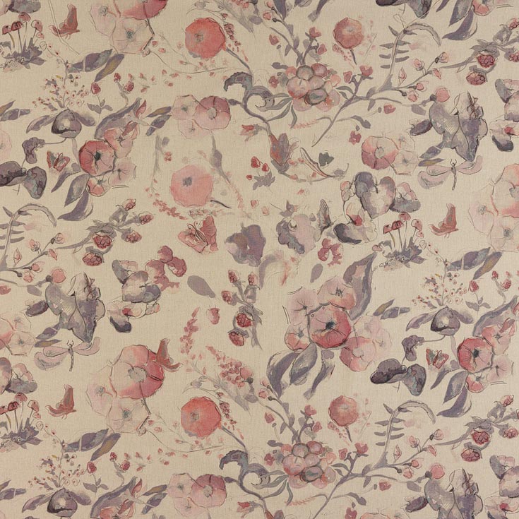 Melody Rose Cloud Fabric by Fibre Naturelle