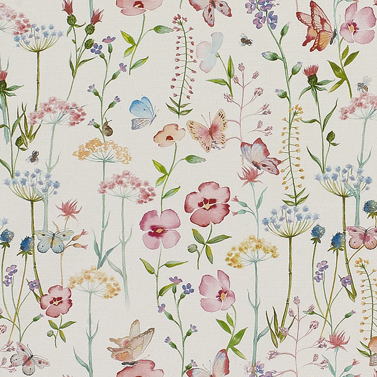 Meadow Flower Petal Fabric by Fibre Naturelle
