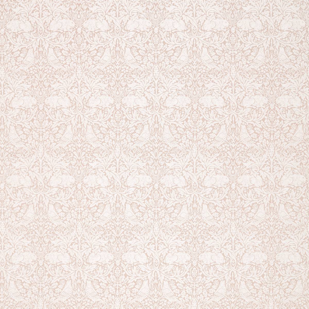 Pure Brer Rabbit Weave Faded Sea Pink Fabric by William Morris & Co.