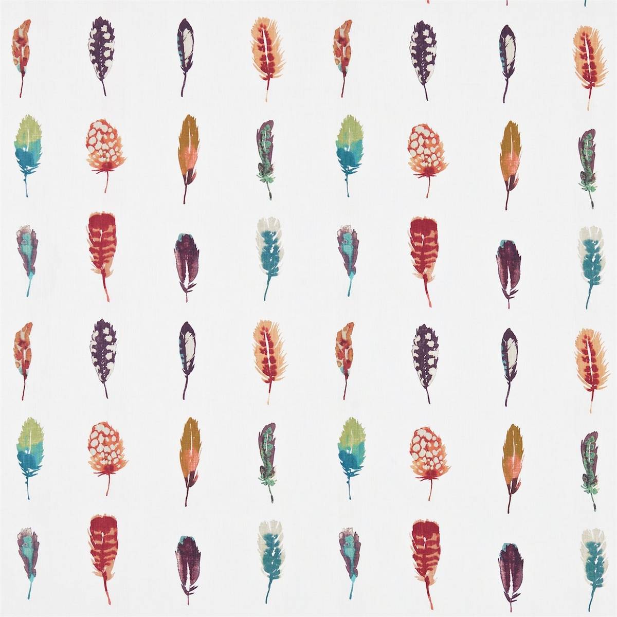 Limosa Papaya/Lagoon/Loganberry Fabric by Harlequin