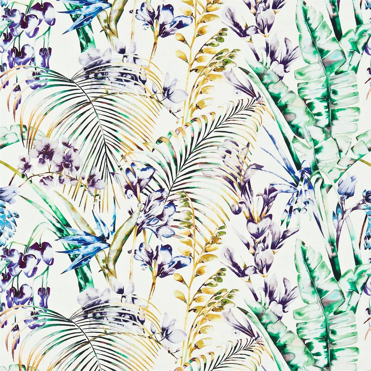Paradise Gooseberry/Blueberry/Zest Fabric by Harlequin
