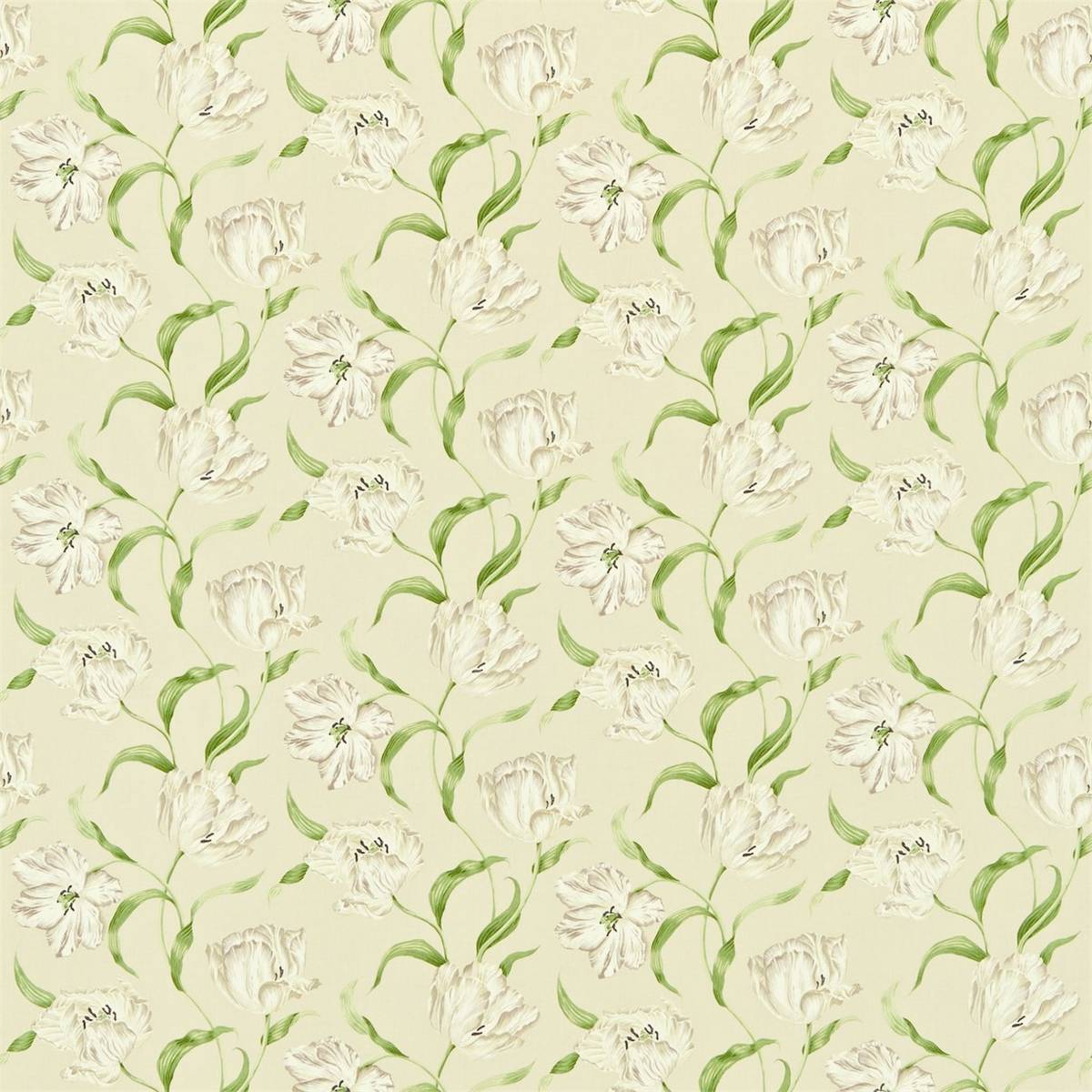 Dancing Tulips Cream/Ivory Fabric by Sanderson