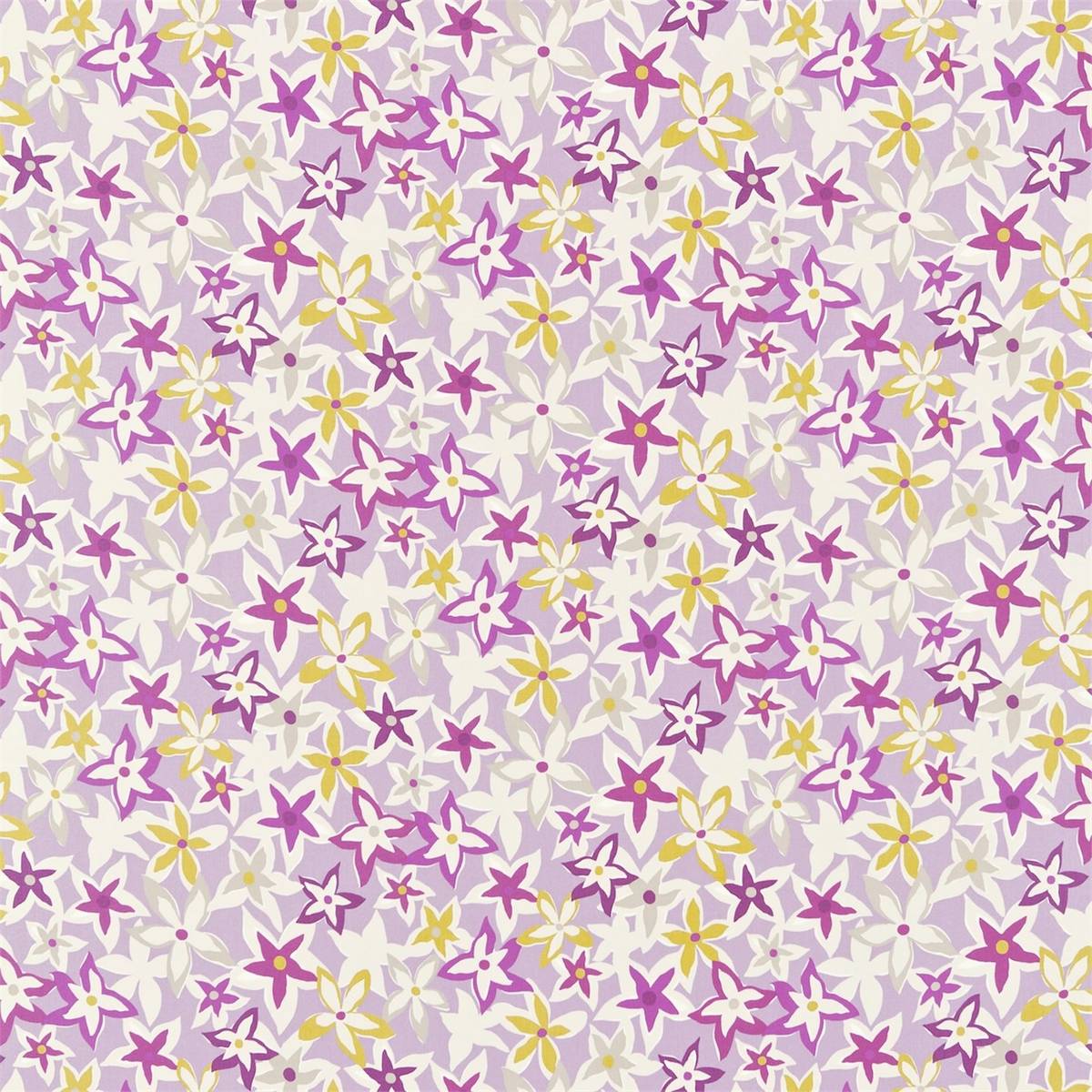 Starflowers Berry/Multi Fabric by Sanderson