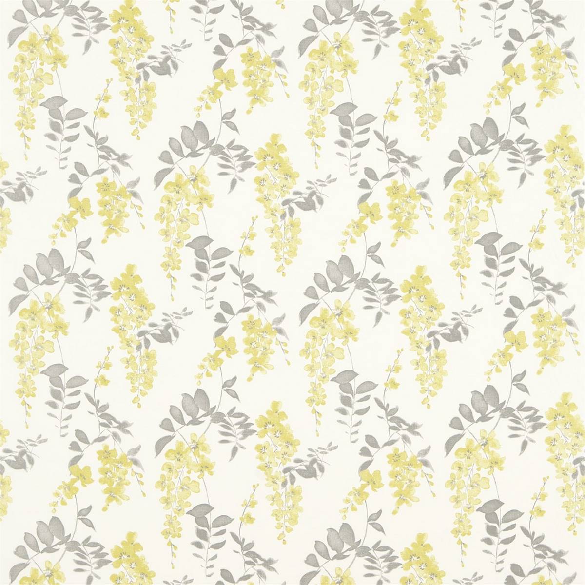 Wisteria Blossom Linden/Charcoal Fabric by Sanderson