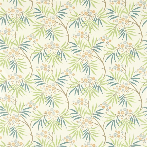 Arberella Coral/Teal Fabric by Sanderson