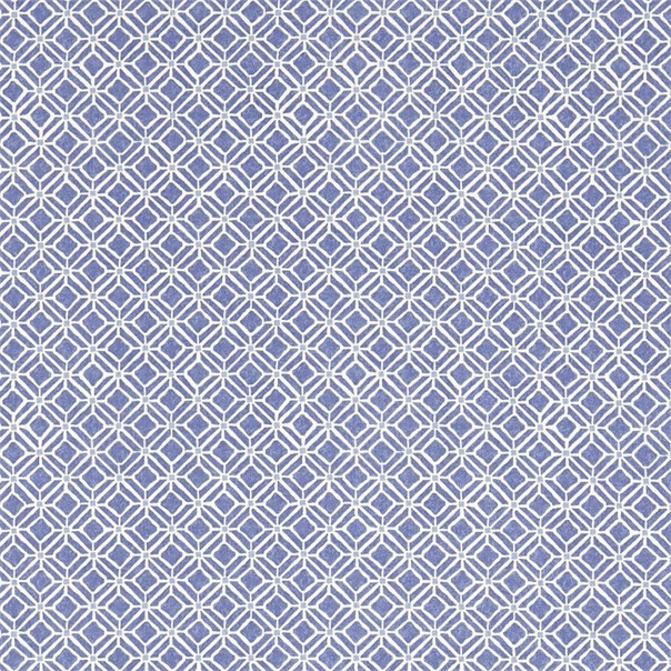 Fretwork Indigo/Blue Fabric by Sanderson