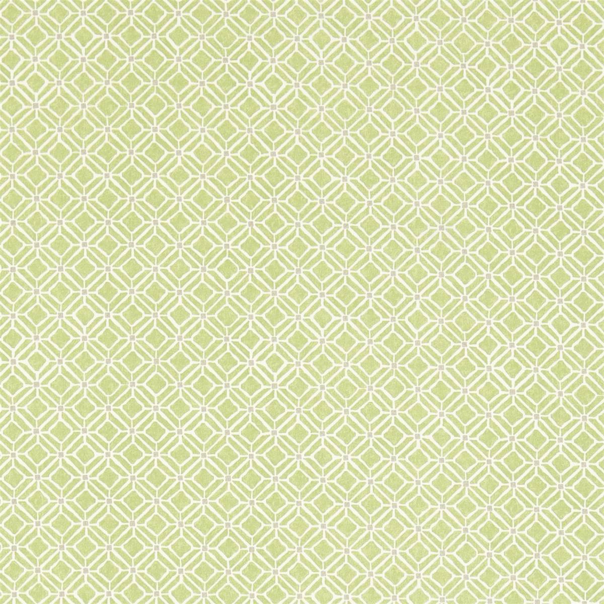 Fretwork Apple/Taupe Fabric by Sanderson